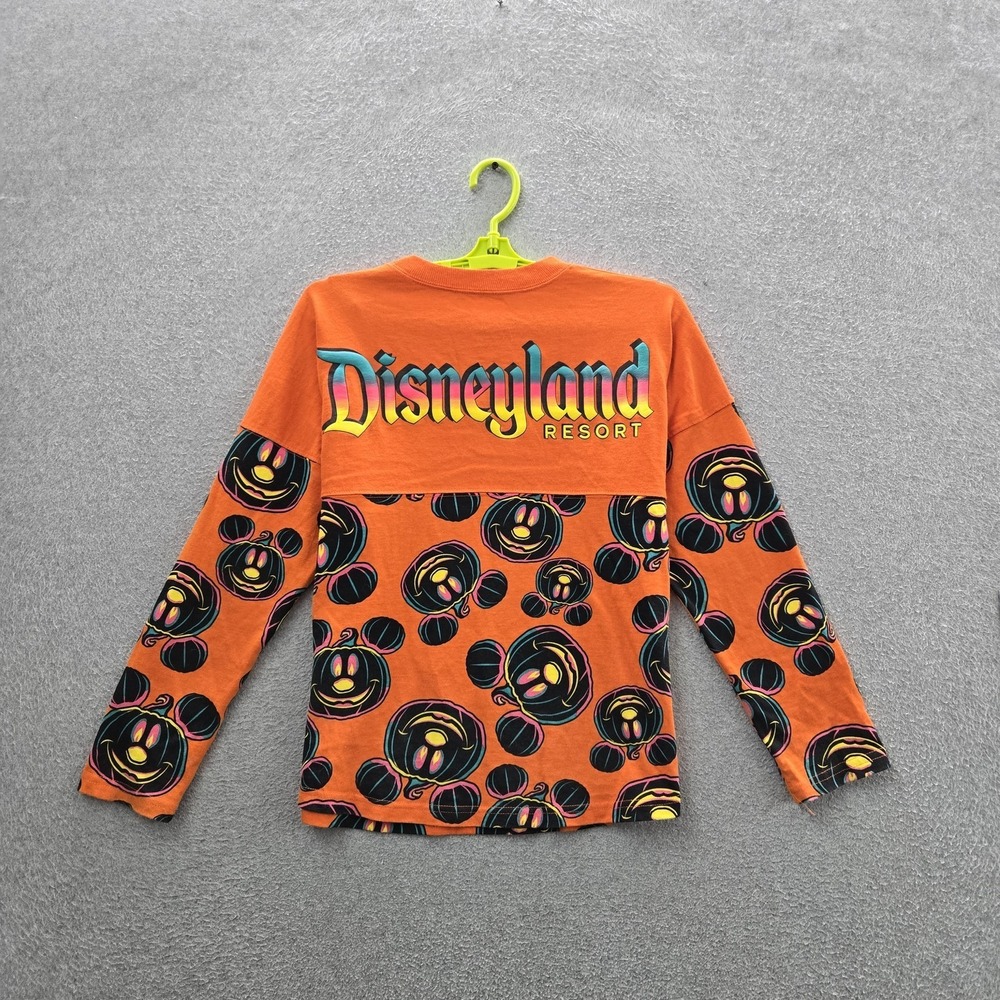 Disney Parks x‎ Spirit Jersey Boy Shirt XL Orange Halloween Mickey Pumpkins